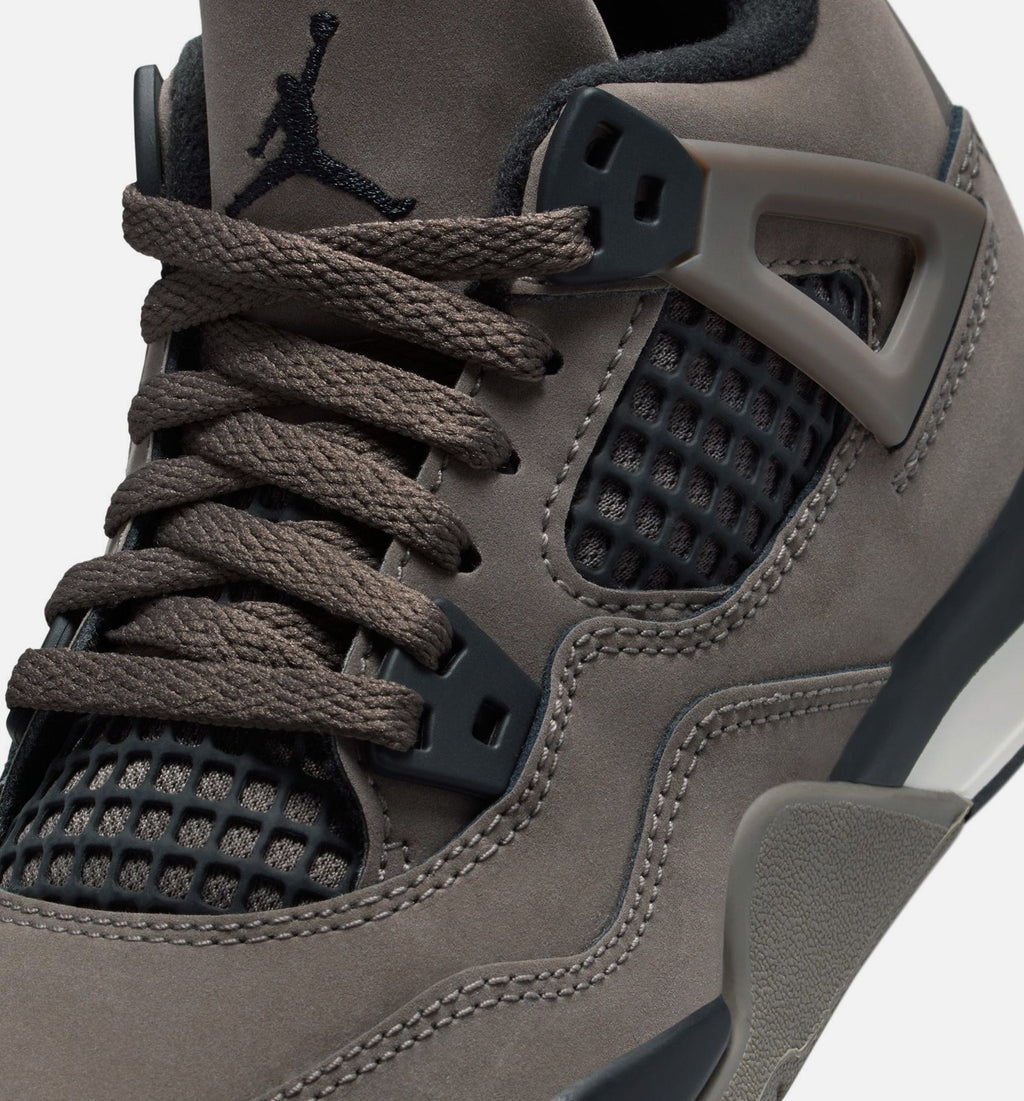 Air Jordan 4 Retro Cave Stone And Black Preschool Lifestyle Shoe - Cave StoneBlackMoon Particle