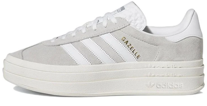 adidas Gazelle Bold Women's Sneakers – Grey / White (HQ6893)