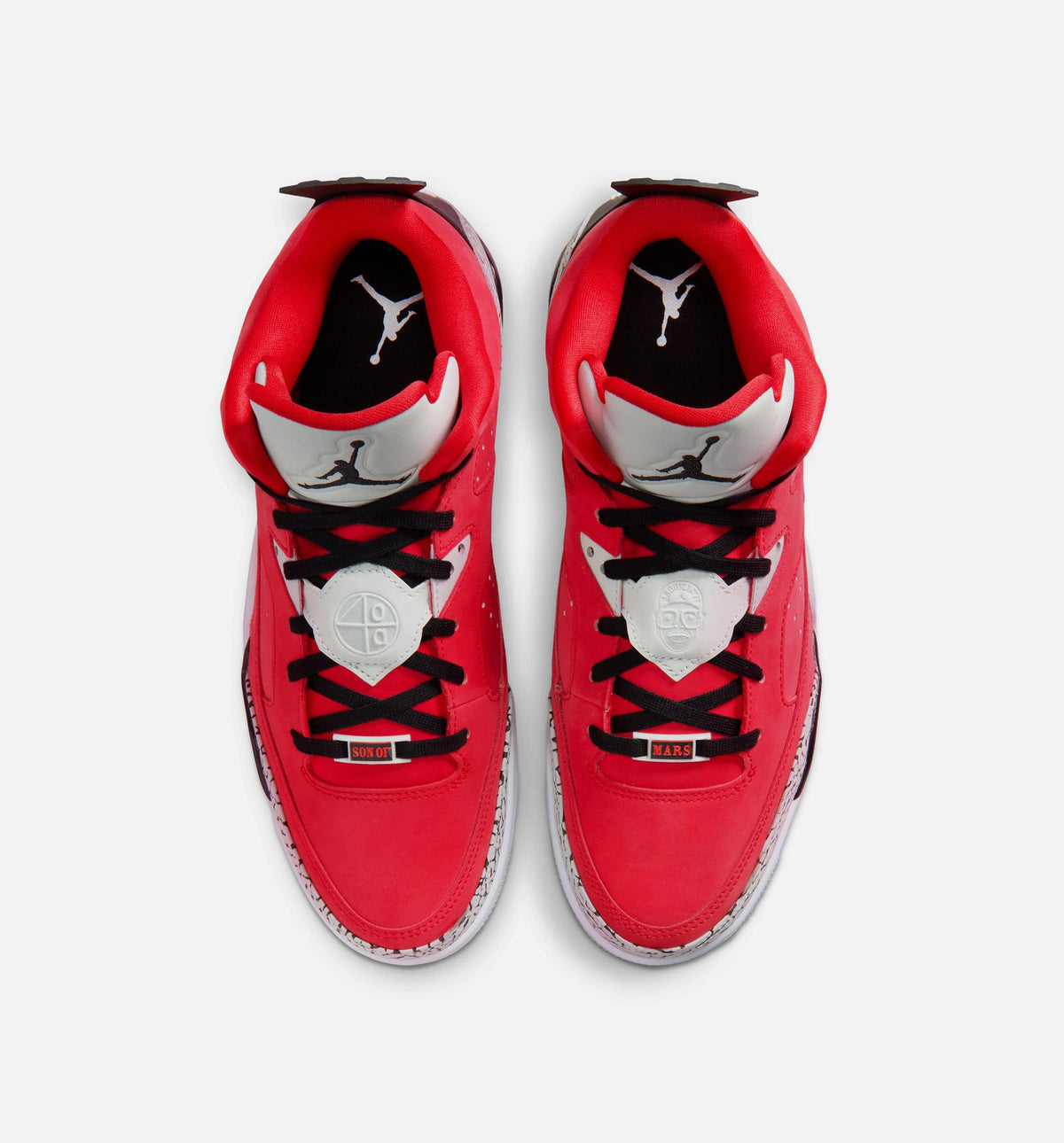 Son of Mars Low Mens Lifestyle Shoe - Fire RedBlackGreyMist White