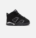 Air Jordan 6 Cap & Gown Infant Toddler Lifestyle Shoe - BlackReflective SilverBlack Free Shipping
