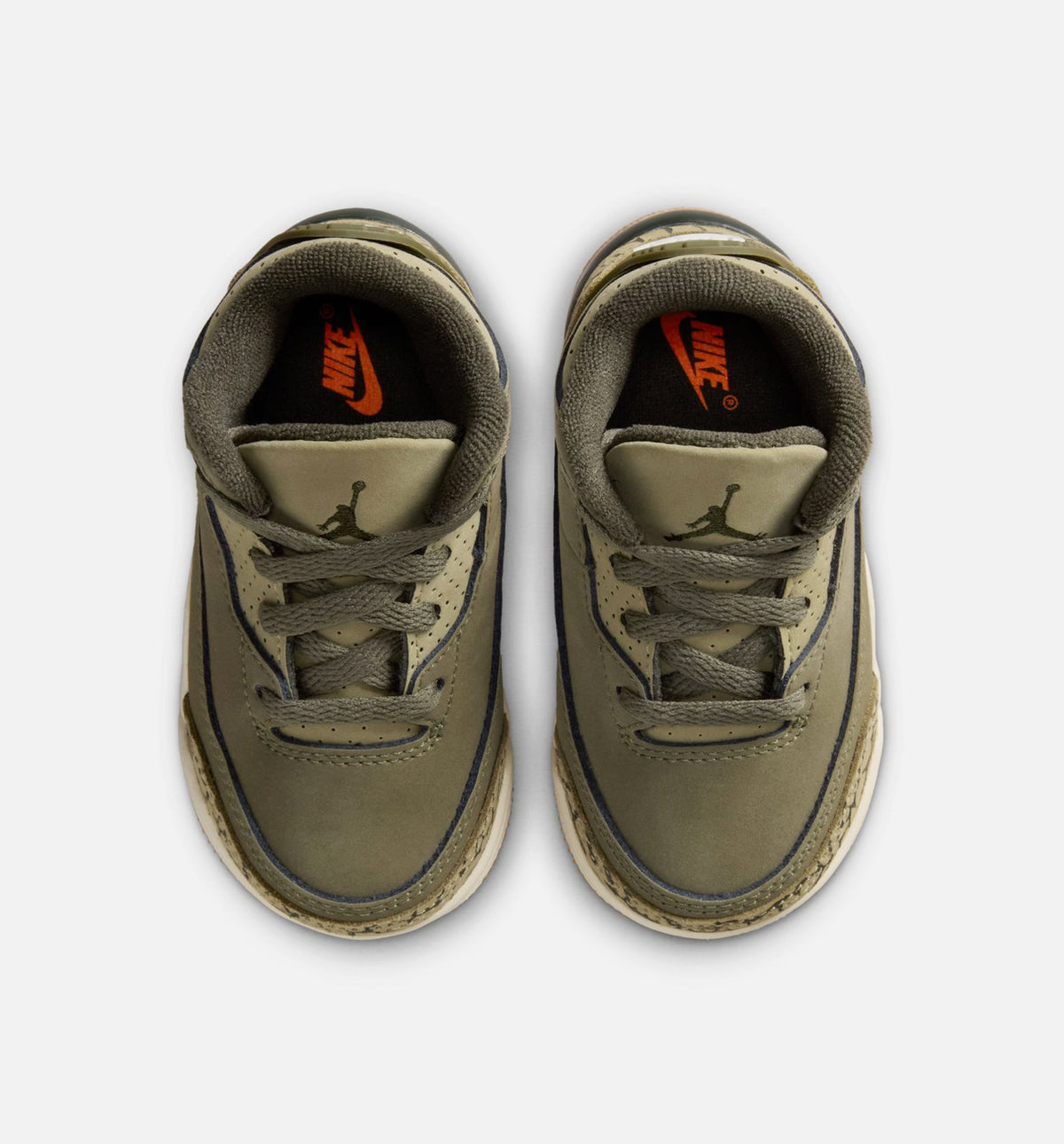 Air Jordan 3 Retro Medium Olive Infant Toddler Lifestyle Shoe - Medium OliveSequoiaNeutral OliveSail Free Shipping