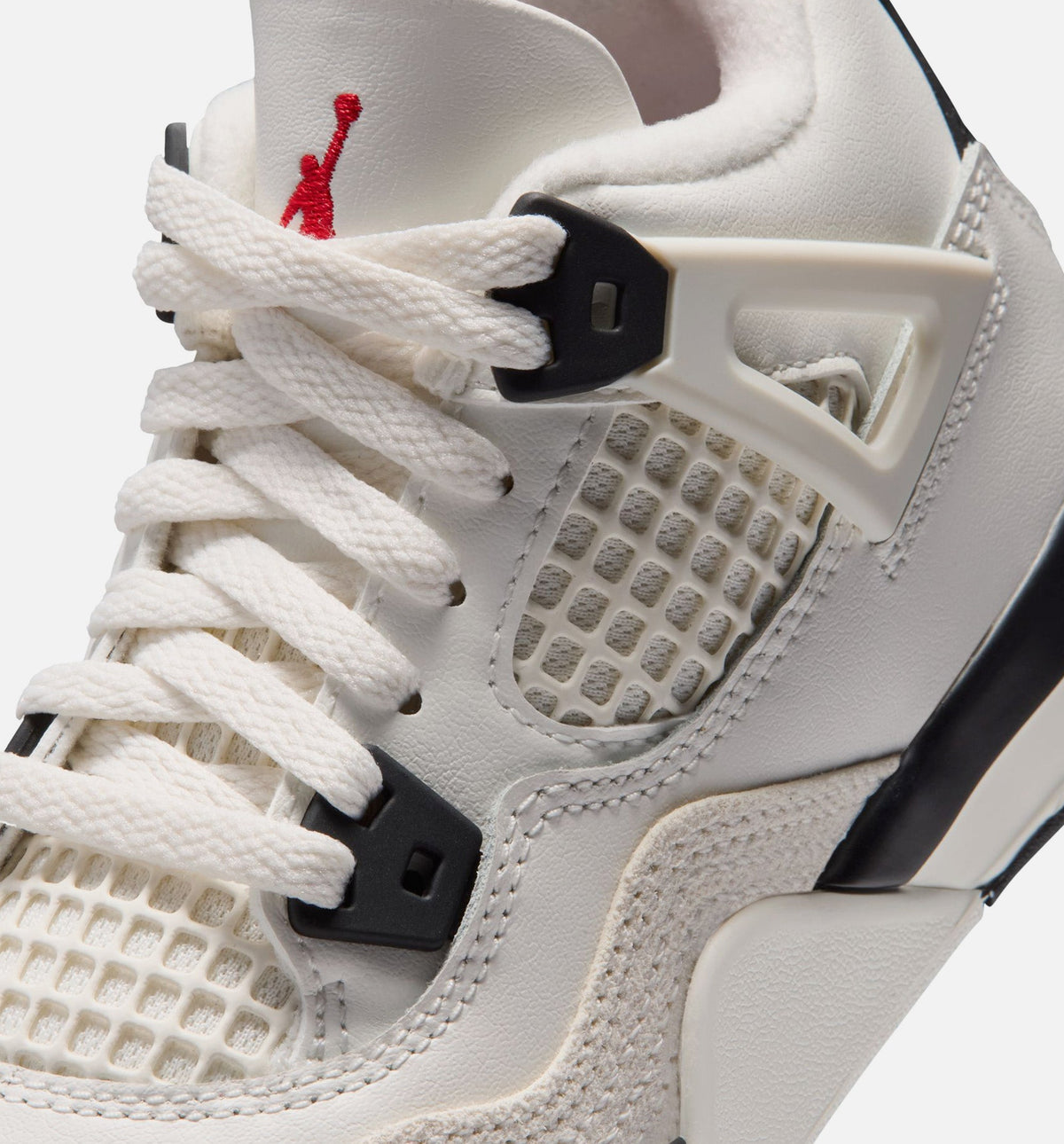 Air Jordan 4 Retro Flight Club Preschool Lifestyle Shoe - SailBlackUniversity Red