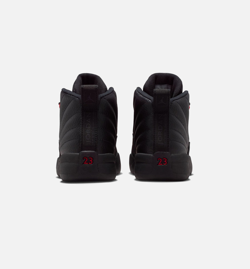 Air Jordan 12 Retro Bloodline Preschool Lifestyle Shoe - BlackVarsity Red Free Shipping