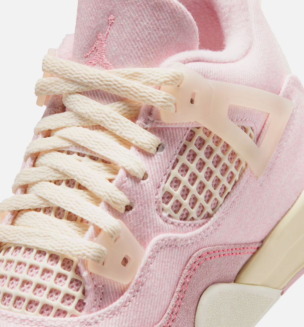 Air Jordan 4 Retro Pink Pearl And Iced Carmine Preschool Lifestyle Shoe - Pearl PinkIced CarmineCoconut Milk