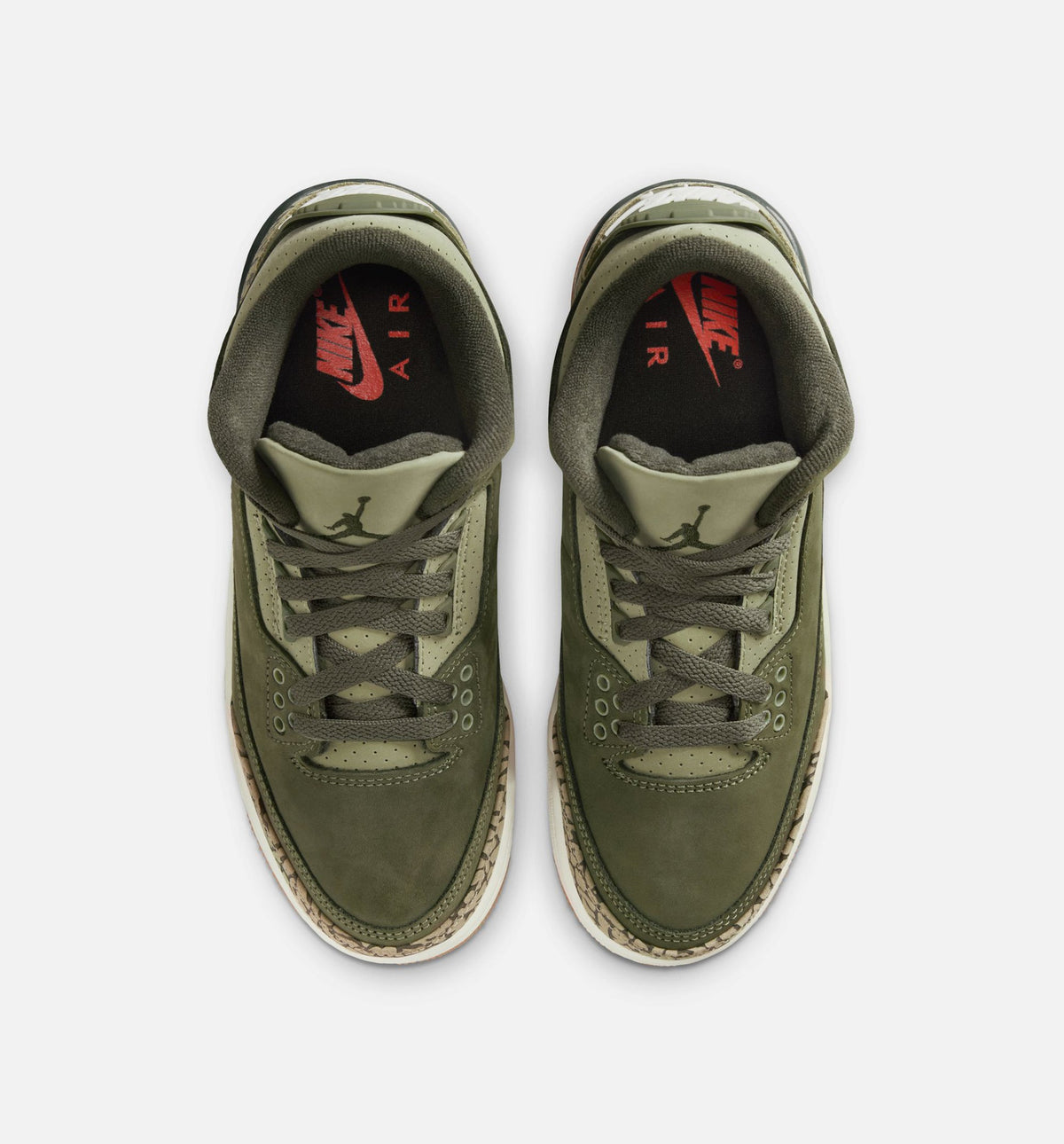 Air Jordan 3 Retro Medium Olive Grade School Lifestyle Shoe - Medium OliveSequoiaNeutral OliveSail