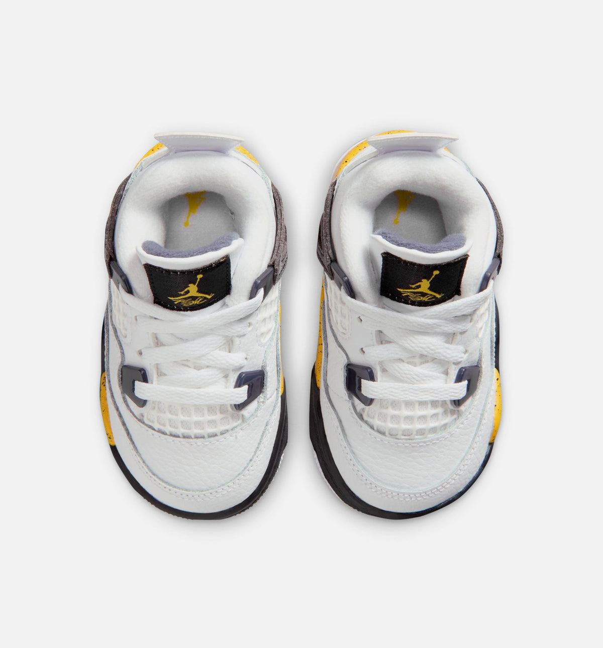 Air Jordan 4 Retro Rare Air Tour Yellow Infant Toddler Lifestyle Shoe - WhiteDark Blue GreyBlackTour Yellow Free Shipping