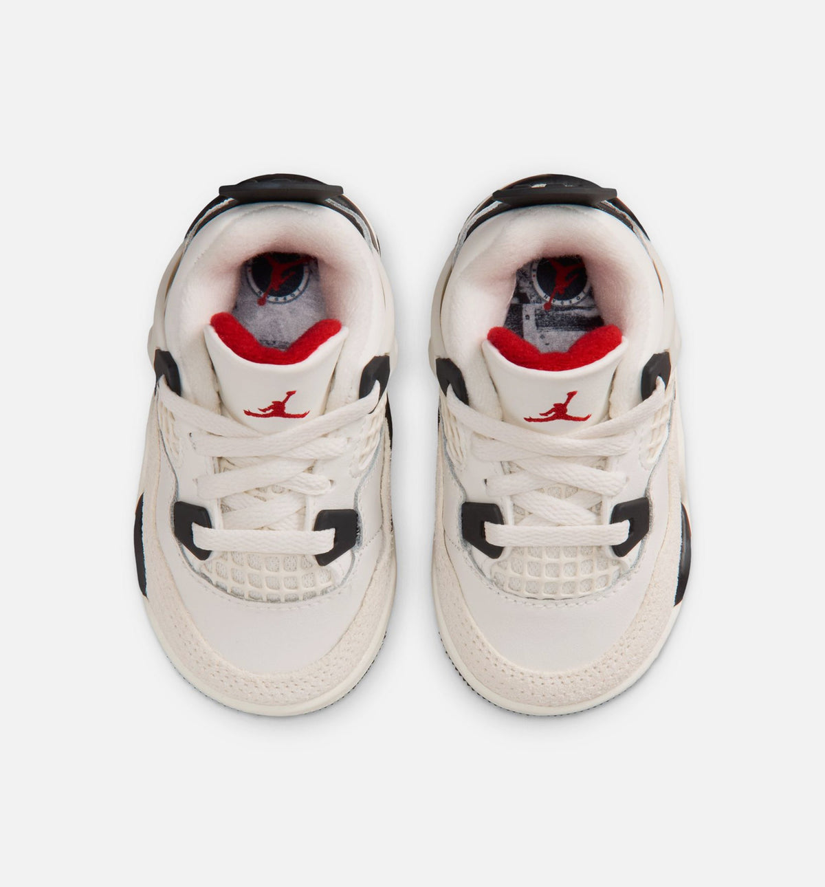 Air Jordan 4 Retro Flight Club Infant Toddler Lifestyle Shoe - SailBlackUniversity Red Free Shipping