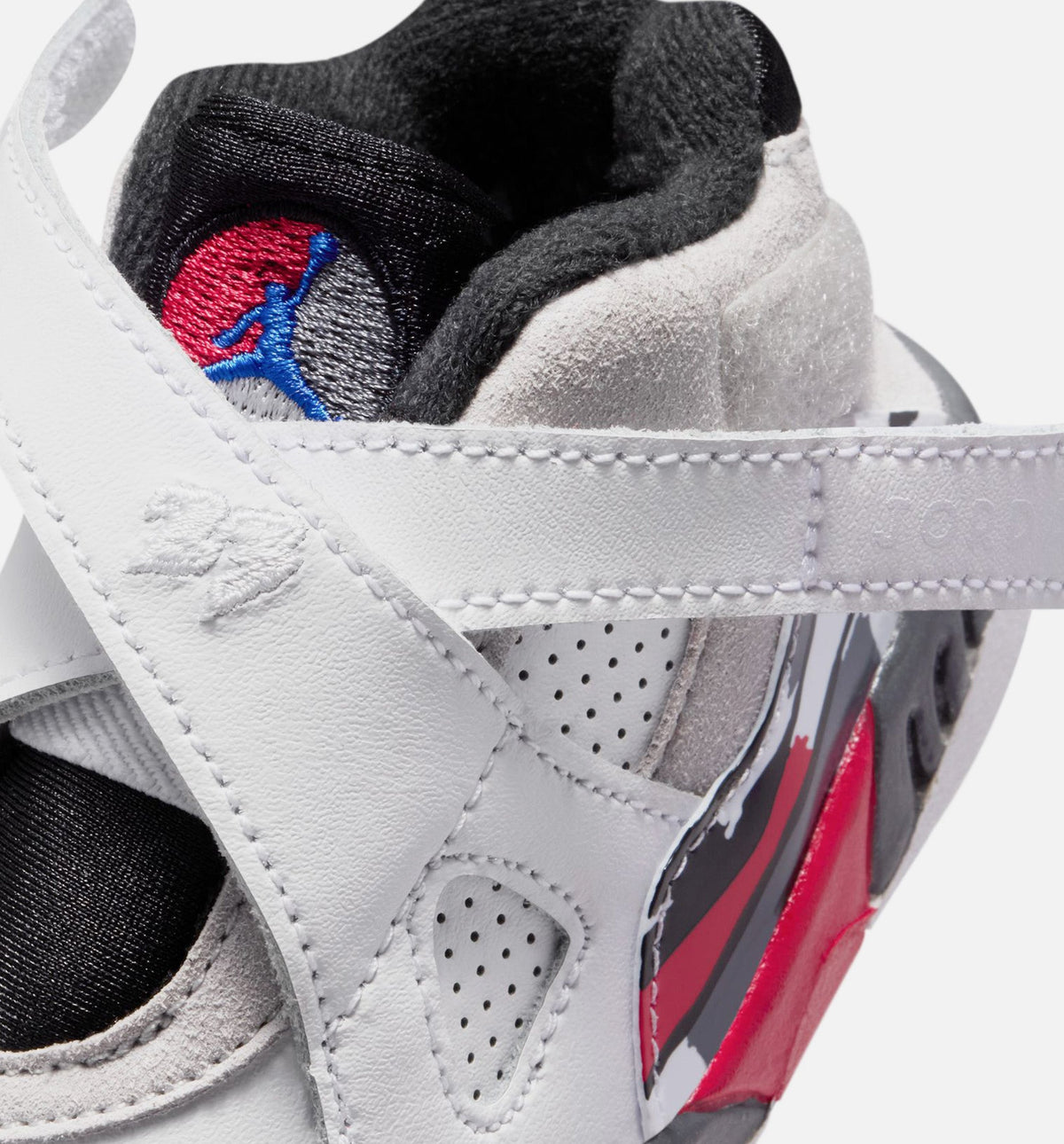 Air Jordan 8 Retro White And True Red Infant Toddler Lifestyle Shoe - WhiteBlackTrue Red