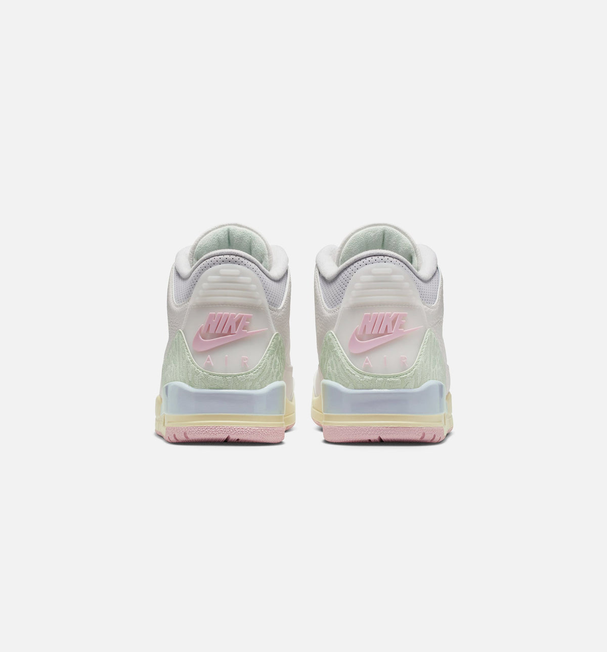 Air Jordan 3 Retro Sail And Jade Aura Mens Lifestyle Shoe - SailJade AuraAuraIced Carmine