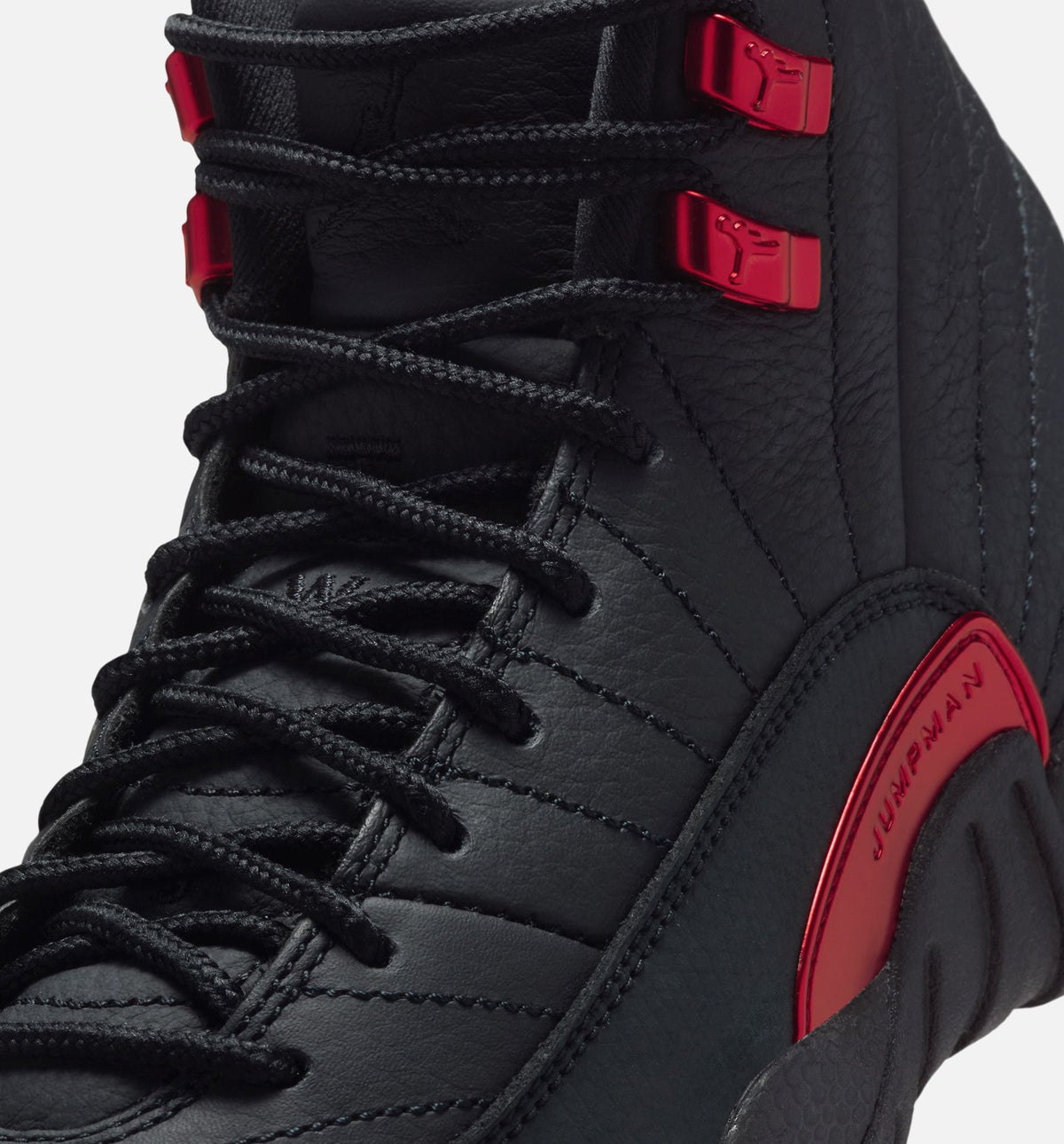 Air Jordan 12 Retro Bloodline Grade School Lifestyle Shoe - BlackVarsity Red Free Shipping