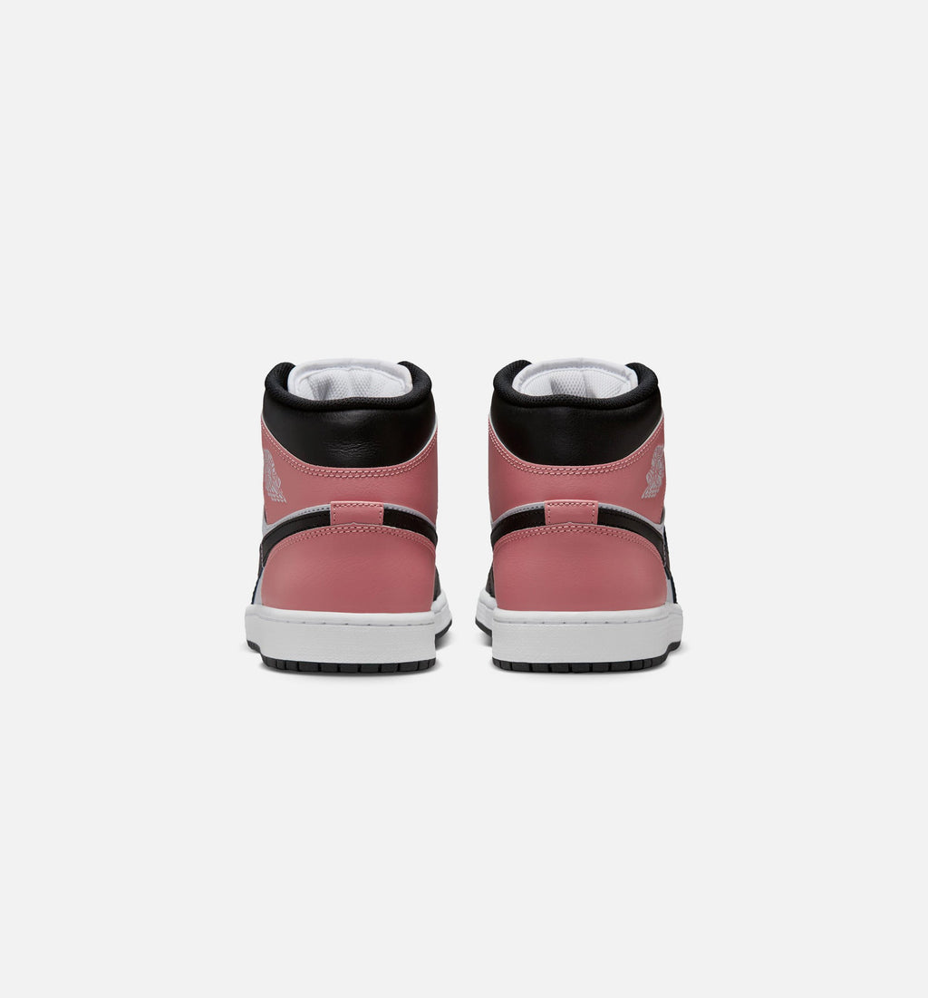 Air Jordan 1 Mid Men's Sneakers - White / Rust Pink
