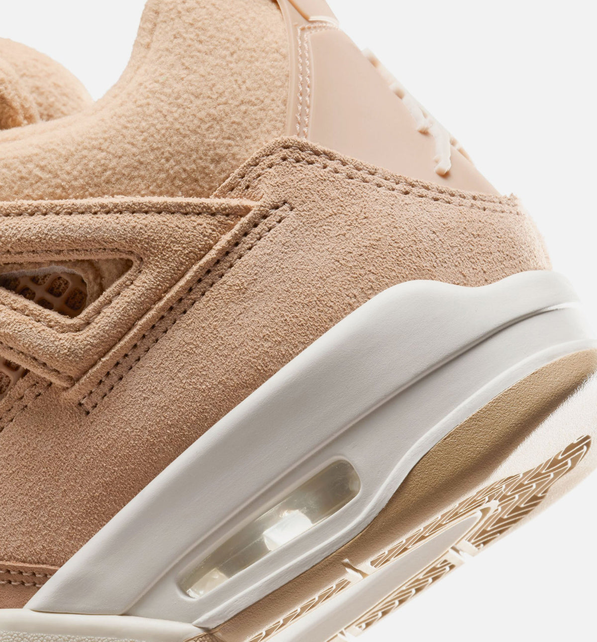 Air Jordan 4 Retro Cozy Girl Preschool Lifestyle Shoe - HempLight Orewood Brown