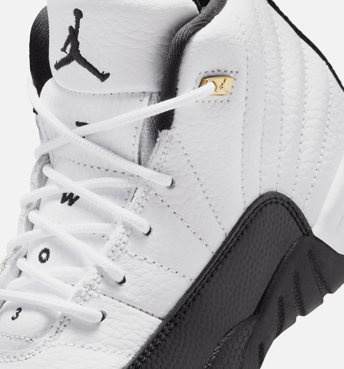 Air Jordan 12 Retro Taxi Preschool Lifestyle Shoe - WhiteBlackTaxi